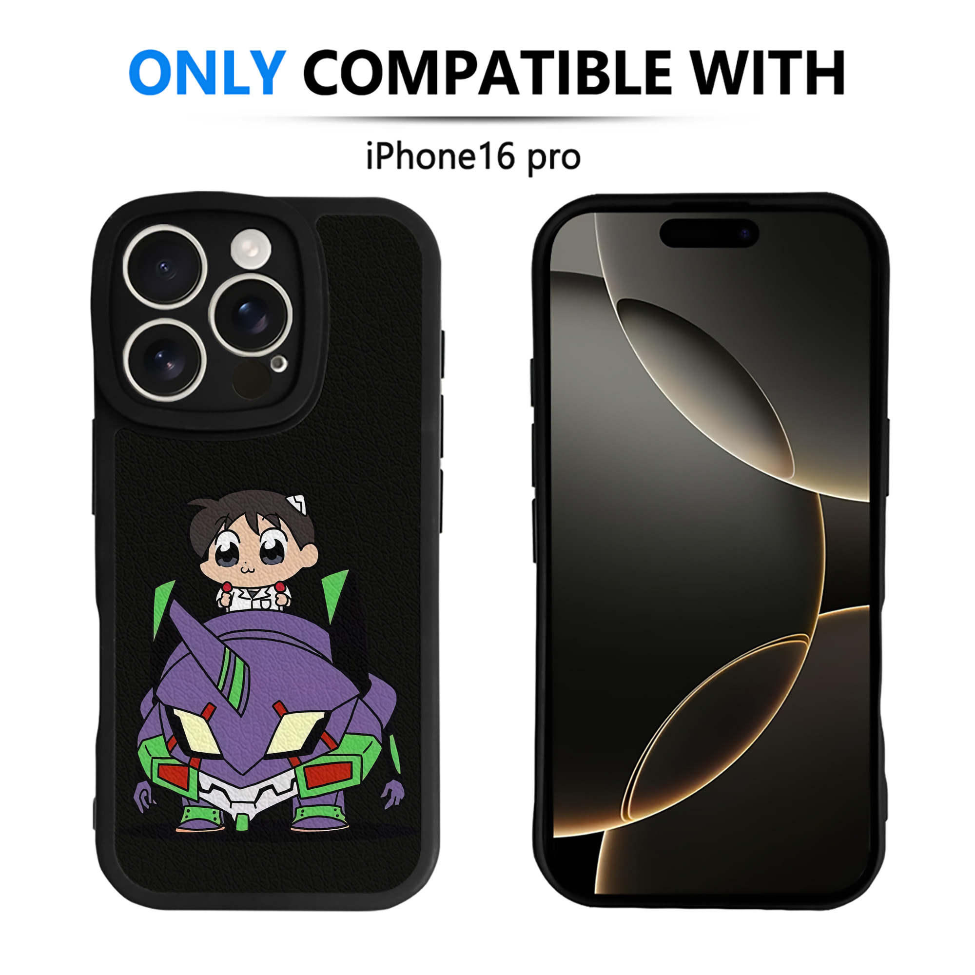（画像用） EVA 新世紀エヴァンゲリオン 【iPhone 16シリーズ対応】シリコンスマホケース（レザー調） 材質：シリコン